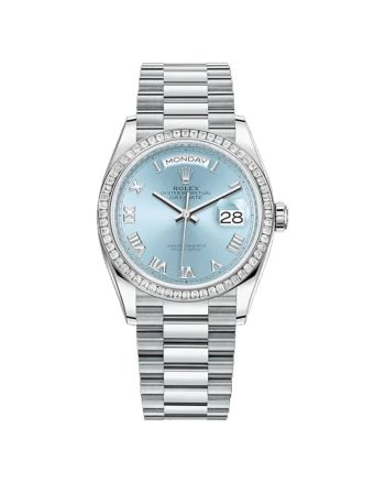 Rolex Day-Date 128396TBR Ice blue Unisex 36MM