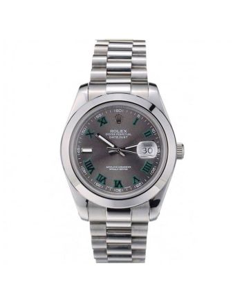 Rolex DateJust Bezel Grey Dial 42000 Men 41MM