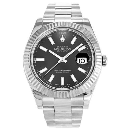 Rolex Datejust II Black 116334 Mens 41MM